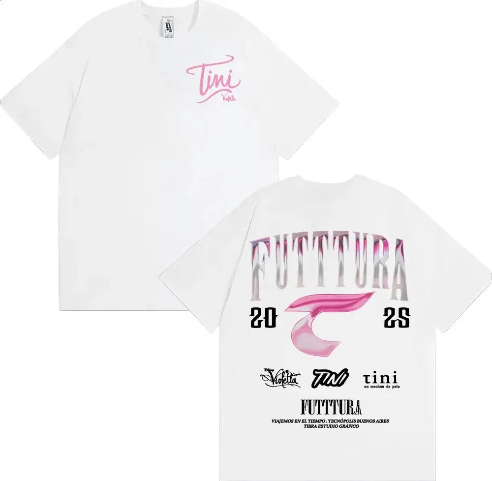 Fashion Hip Pop T Shirts RFUTTURA 20 Graphic T-Shirt Dark Gray Print Cotton Short Sleeve Tini Violetta Streetwear Top Unisex