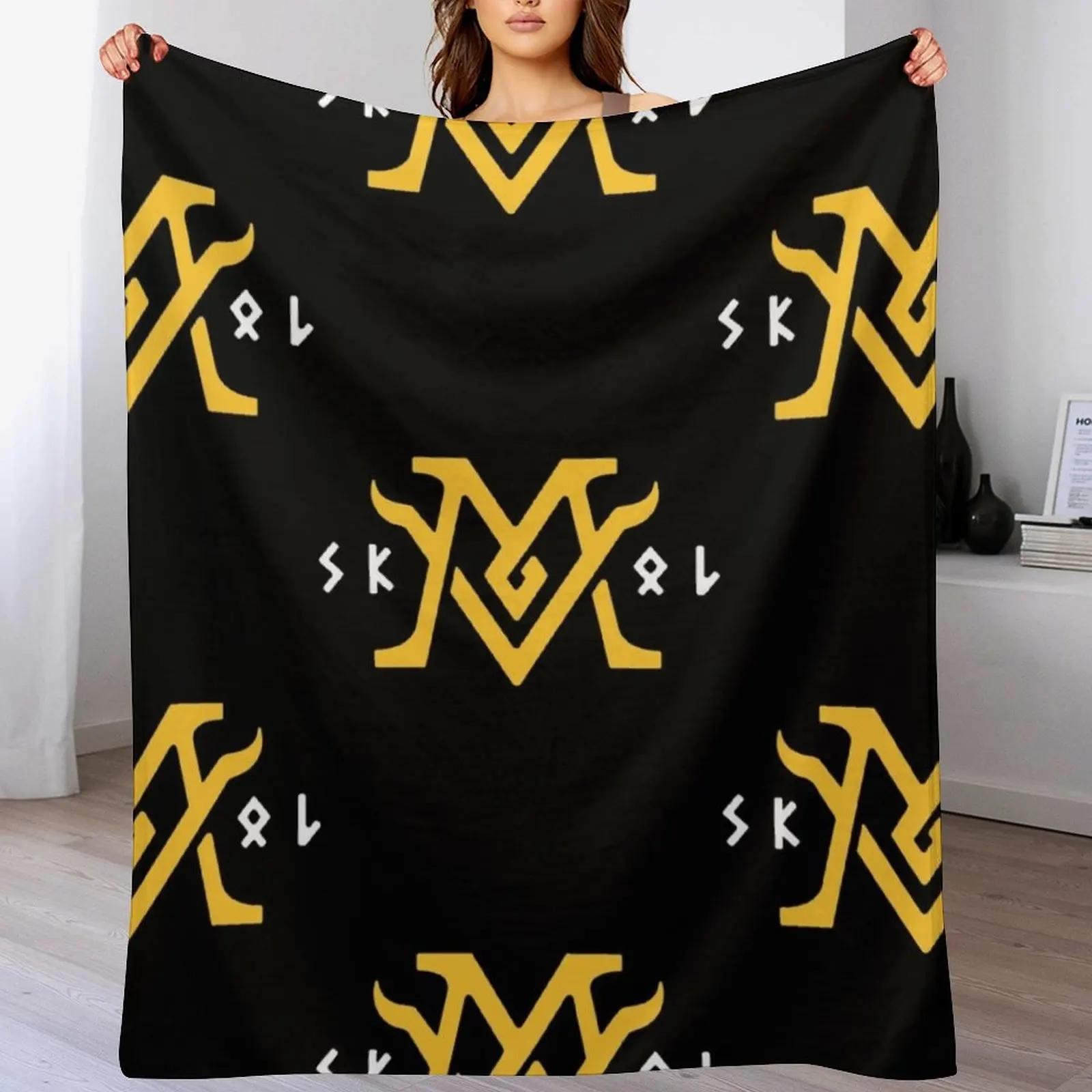 

Minnesota Vikings Skol Design Throw Blanket for sofa decorative Blankets
