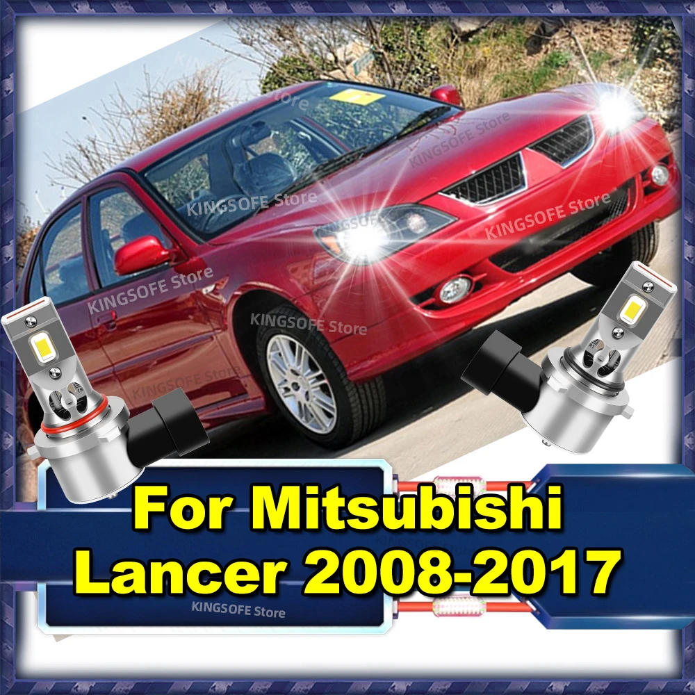 

2/4 шт. 30000LM светодиодные фары Canbus Turbo LED 6000K для Mitsubishi Lancer 2008-2017 2009 2010 2011 2012 2013 2014 2015