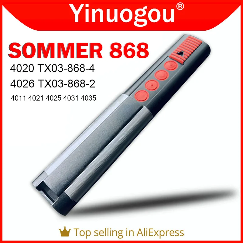 Imagem -01 - Sommer 868mhz 4020 Tx038684 4026 Tx039682 Substituição de Controle Remoto de Garagem Abridor de Porta de Comando de Garagem 4011 4025 4031 4035 sommer 868mhz 4020 tx038684 4026 tx039682 substituicao de controle remoto de garagem abridor de porta de comando de garagem 4011 4025 4031 4035 01