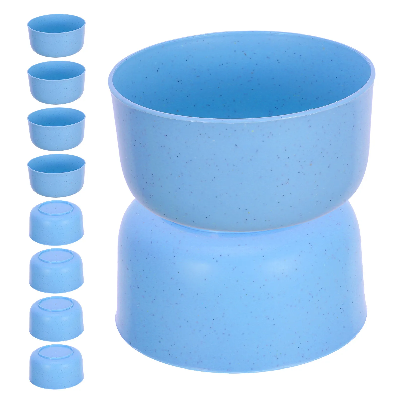 

10 Pcs Plastic Reusable Round Firm Kitchen Accessories Serving Plastic Cereal Food Bowl Japanese Bowl Ice Cream Bowls Pinch