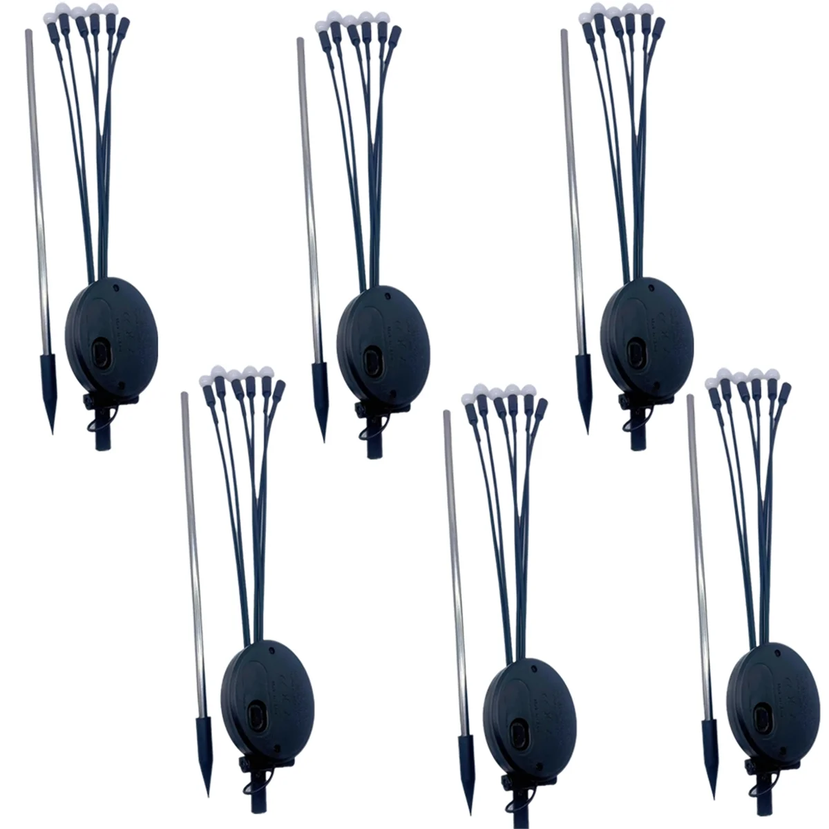 

High-quality 6pcs Solar Firefly Lights, Garden Lights, Outdoor Waterproof Lawn Lights, Garden Landscape Decoration (Warm Lights)