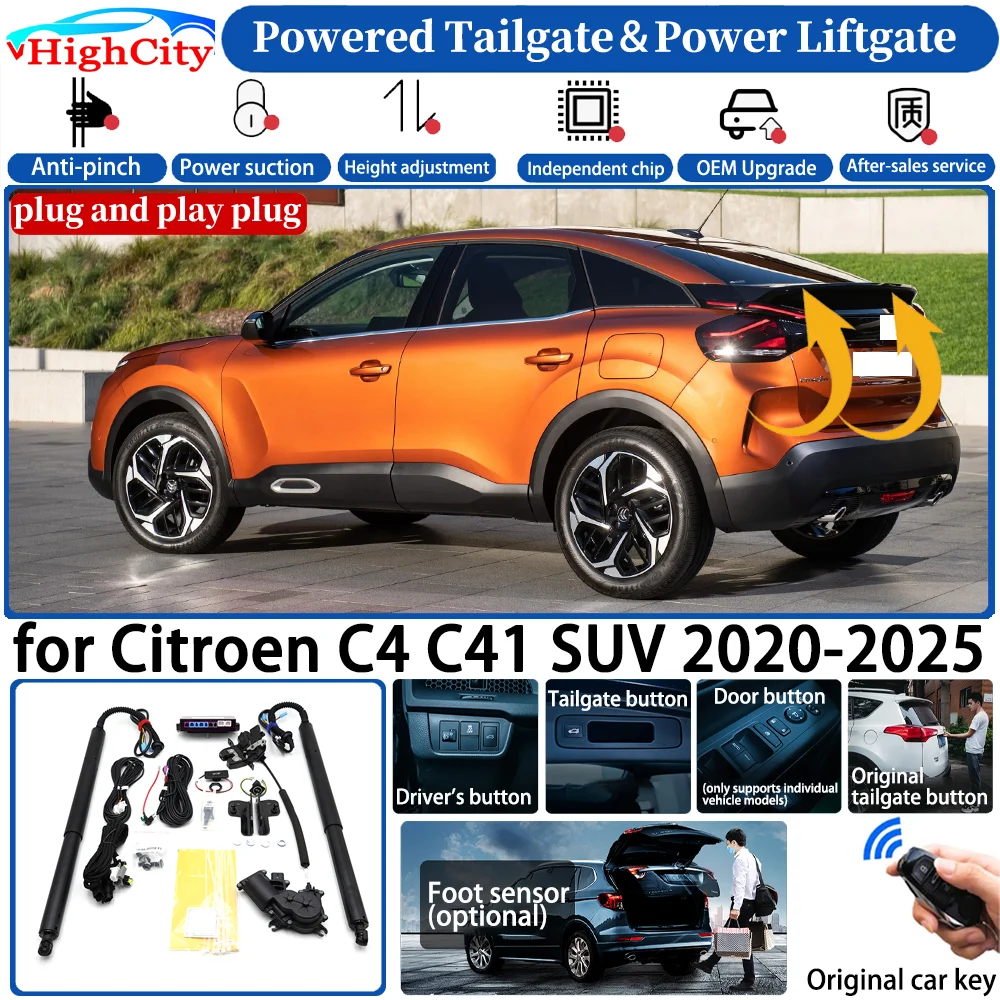 for Citroen C4 C41 SUV 2020-2025 Car OEM Automatic Smart Powered Tailgate Power Liftgate System Intelligent Strut Trunk Lift Kit