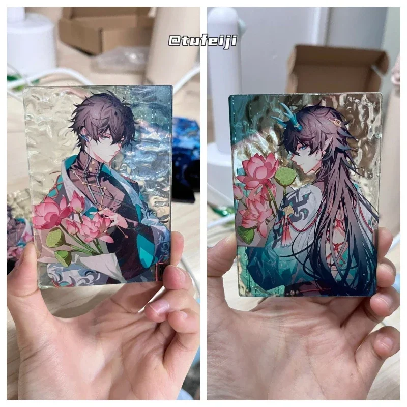 Honkai:Star Rail Dan Heng Imbibitor Lunae Water Ripple Transparent Card PVC Lomo Cards Photocard For Fans Collection Postcards