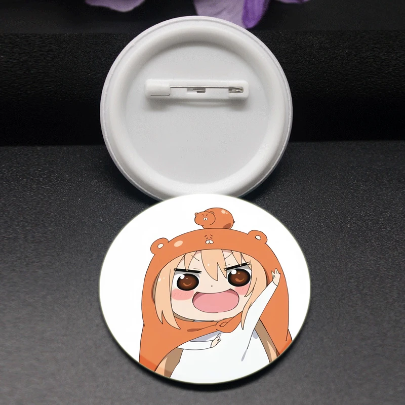 Anime Himouto! Umaru Chan Button Pins Cute Cartoon Badge Round DIY Creative Brooches for Backpack Jewelry Accessories Gifts