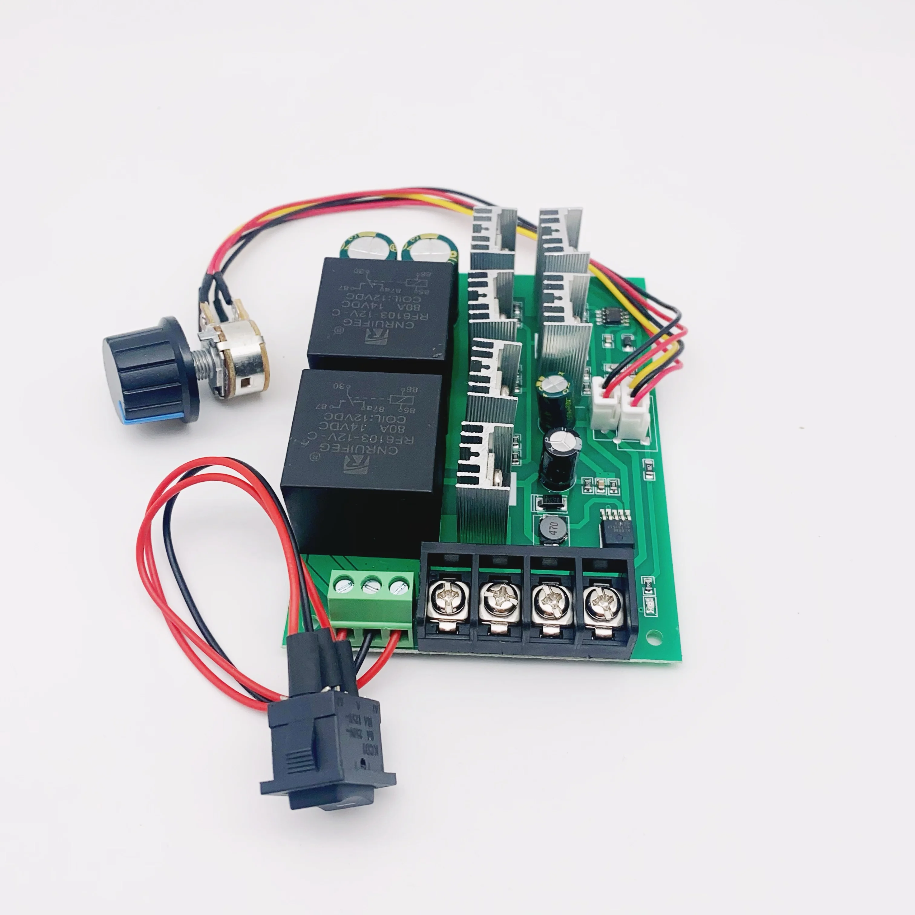 High Power 2000W 40A Forward and Reverse Motor Speed Controller PWM Brush Motor Controller DC 12V 24V 36V DC Power Supply