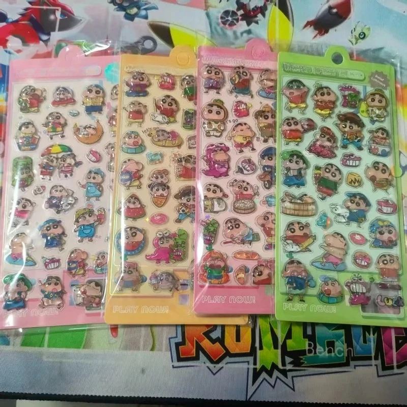 Crayon Shin-chan Relief Stickers Cartoon Originality Children Reward Stickers Fashion Delicate Personality Decorative Stickers
