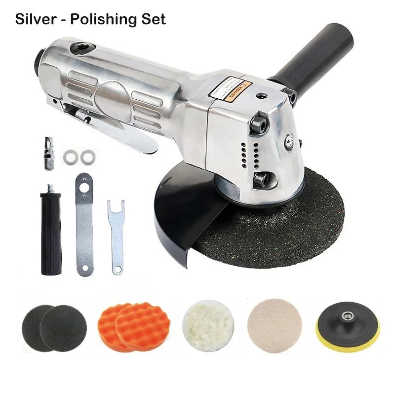 

Multifunctional Pneumatic Tool High Speed ​​Air Grinder 4 Inch Pneumatic Angle Grinder for Metal Woodworking Cutting Polishing