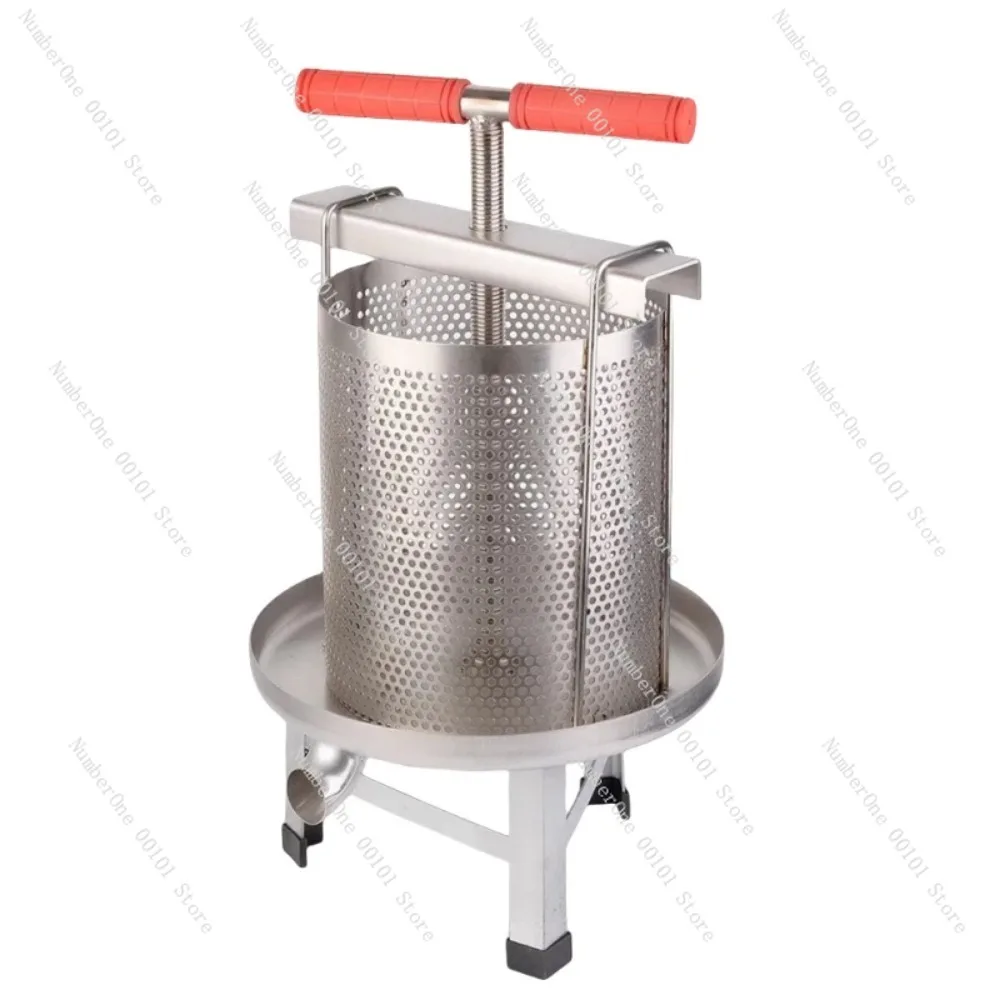 

Honey Press Stainless Steel 304 Thickening Wax Press Honey Filter Small Household Honey Press