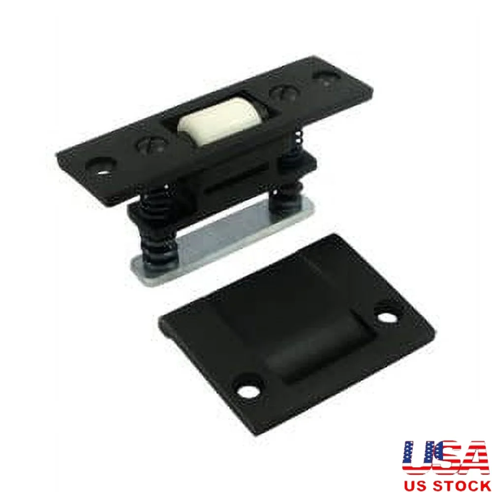 

Heavy Duty Roller Catch Cabinet Closet Interior Doors Solid Brass Construction 3-5/16 Inch Face 2-1/8 Inch Strike Plate