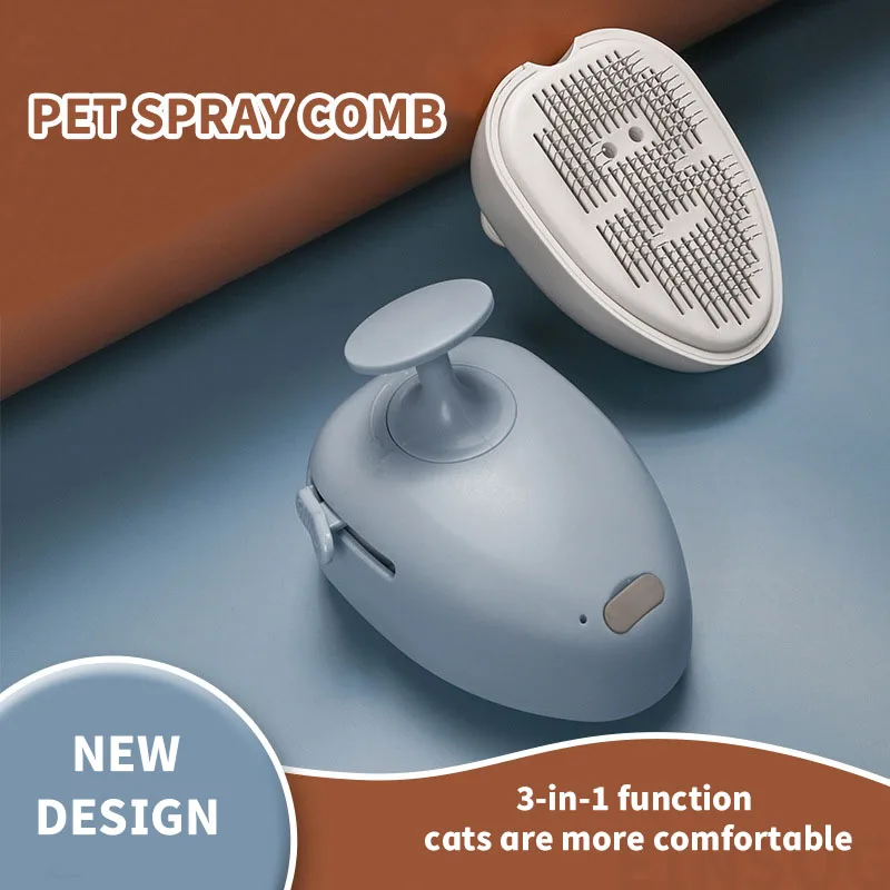 Electric Cat Comb Steam Brush Efficient Hair Removal Without Damaging the Skin and Preventing Flying Hairs Pet Grooming Brush