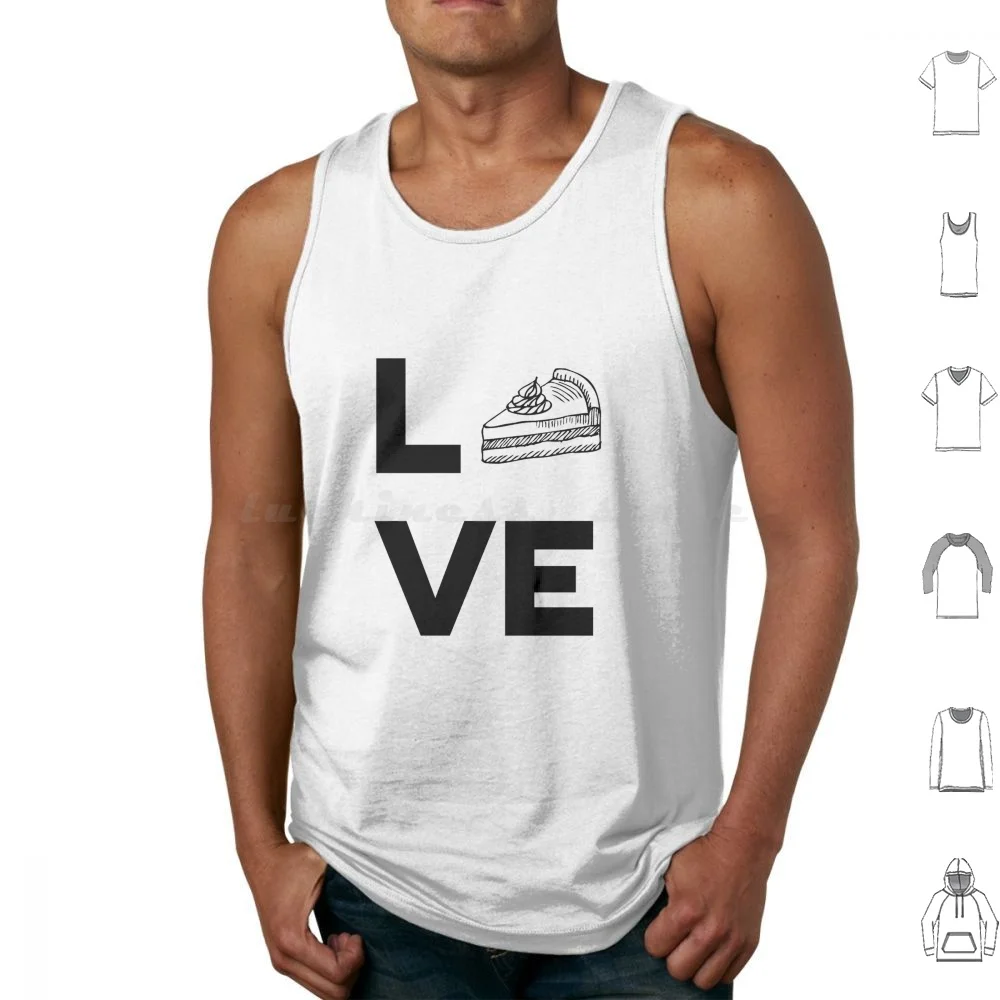 Pastel amor comida regalo para comida camisetas sin mangas chaleco sin mangas pastel de amor pastel de amor comida de amor comida fruta carne dulce