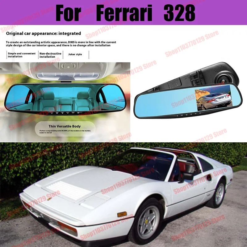 

For Ferrari 328 High definition dual lens driving recorder with front and rear dual recording reverse images Car dvr