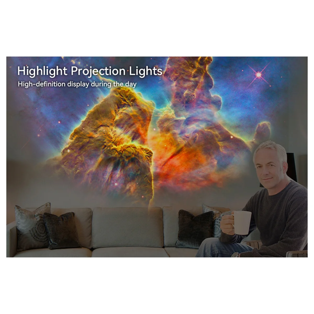 

SVFE-gStarry Night Light Galaxy Projector 360°Rotate Planetarium Lamp for Bedroom Valentines Day Gift Send 13 Sets of