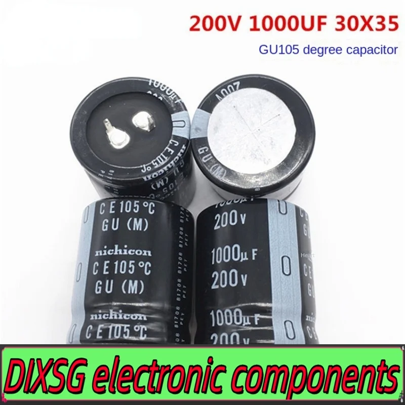 DIXSG (1PCS)1000UF 200V 30X35 Japanese nichicon electrolytic capacitor 200V1000UF 30*35 105 degrees