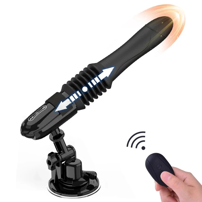 Sex Machine Thrusting Big Dildo Vibrator Vaginal G Spot Automatic Up Down Massa…