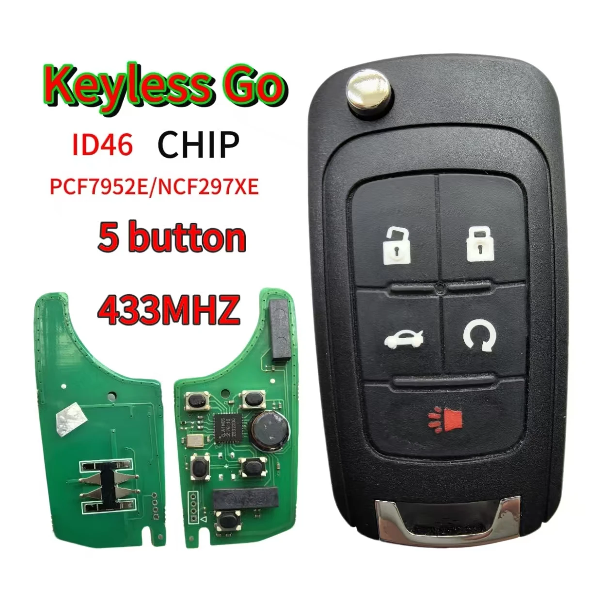 315/433MHz ID46 Keyless-Go Autoschlüssel für Chevrolet Cruze, Aveo, Orlando, Trax, für Buick Lacrosse, Encore, Regal, Verano, für Opel, Vauxhall – Detail 15