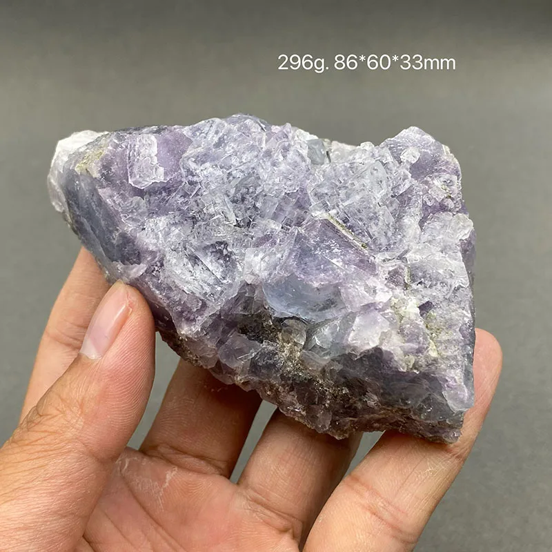 100% Natural China Hunan Yaogangxian Fluorite Crystal Rough Stone Quartz Mineral