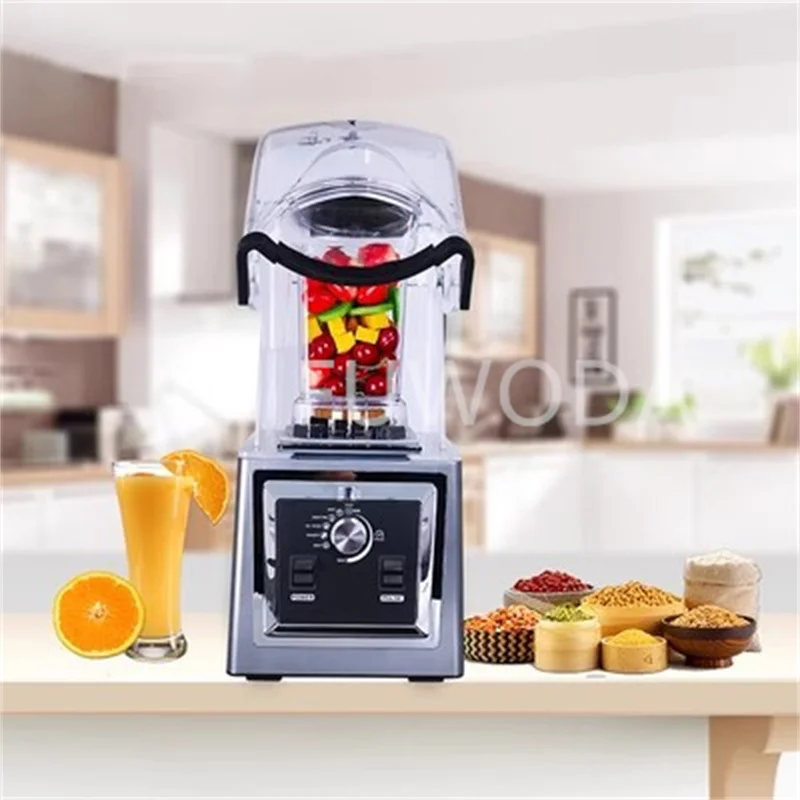 Smoothie Machine Commercial Intelligent Electric Blender Food Processor Multi-Function Ice Blender Low Noise Shaved Ice Machine