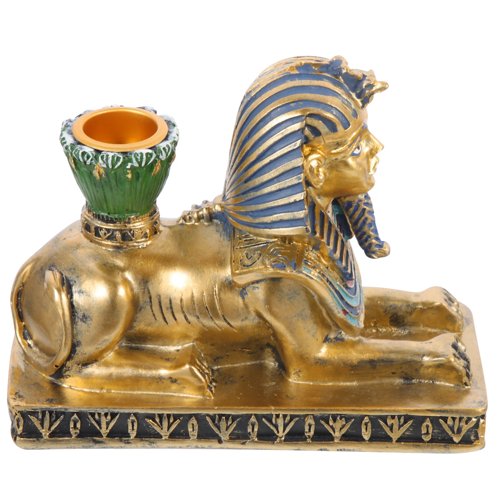 

Vintage Home Decor Egyptian Figurines Party Decorations Resin Candlestick Craft