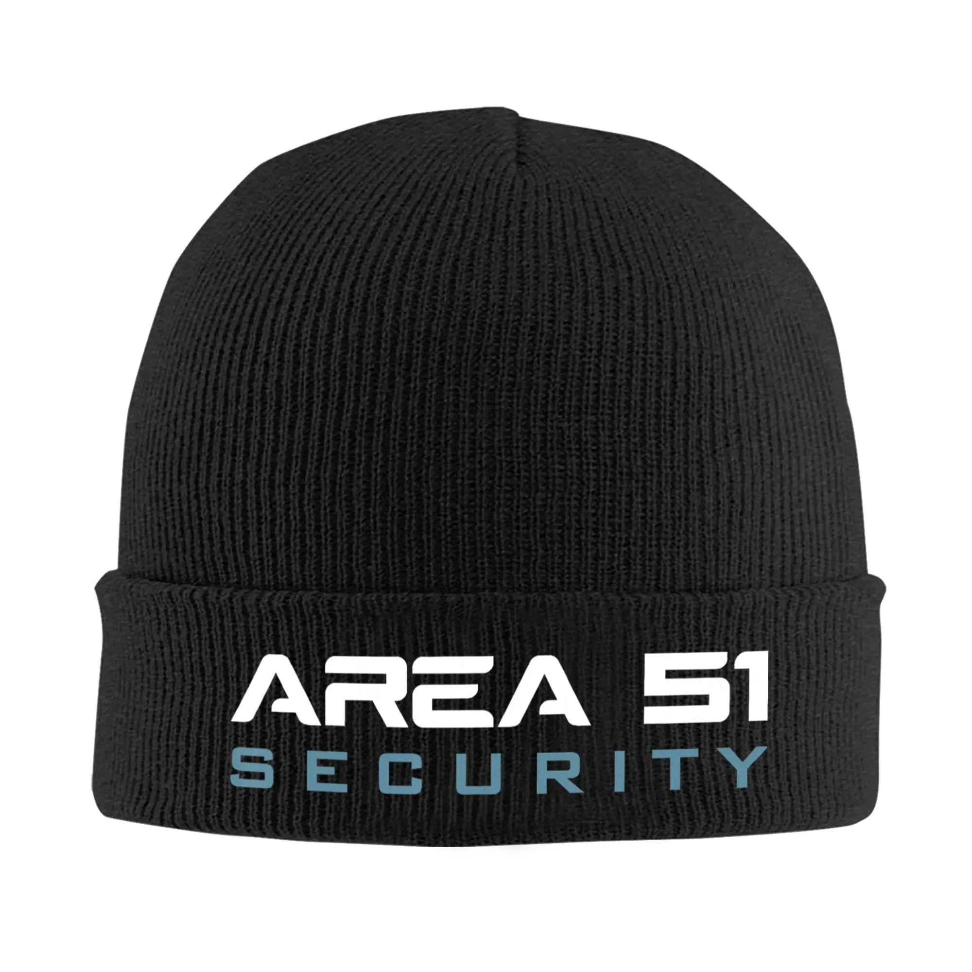 Funny Area 51 Conspiracy Theory Knitted Hat Autumn Winter Skullies Beanies Warm Security Secret Cap Men Women Acrylic Skullcap