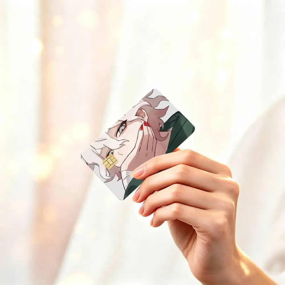 Danganronpa Komaeda Nagito  HD Waterproof Credit Card Stickers Silicone Decals For Chip Game Cards Gift