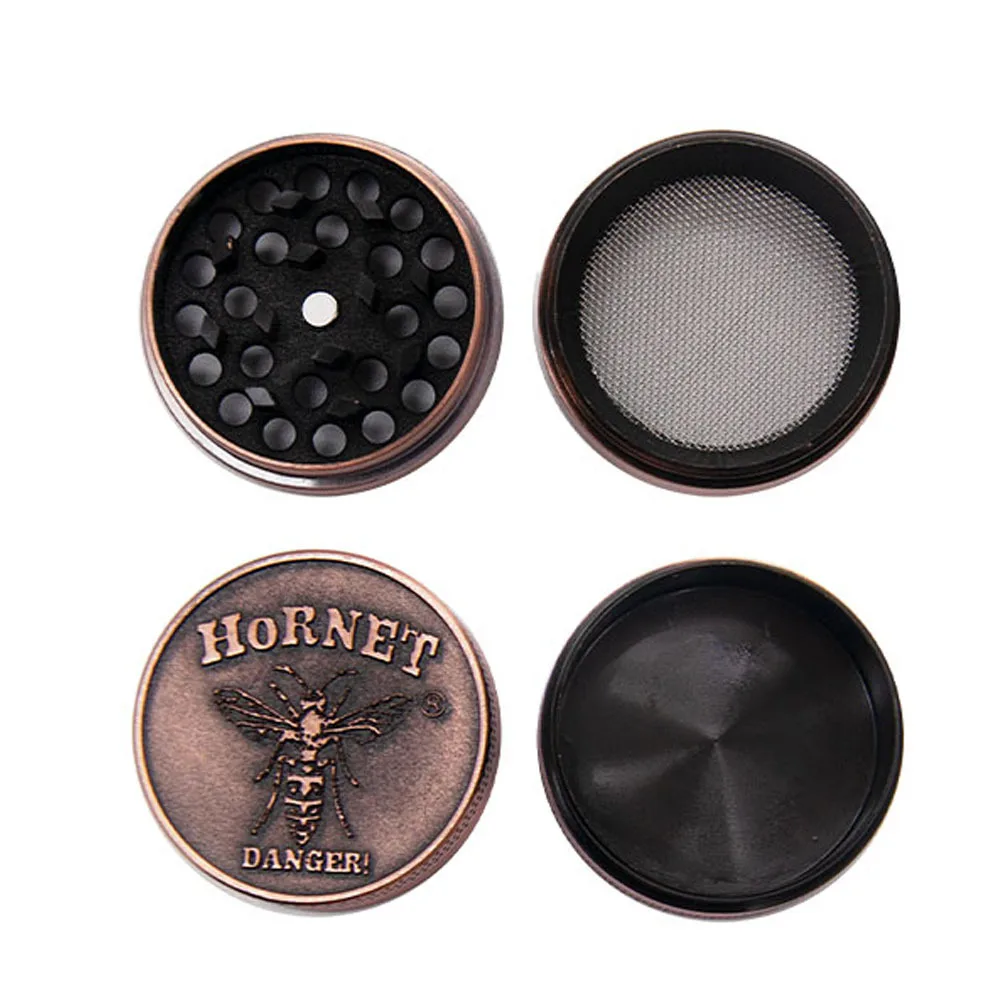 4 parts Layers 40MM Zinc Alloy Metal Herb Tobacco Grinder crusher Smoke Accessories for Pepper Spice Pot Cigar