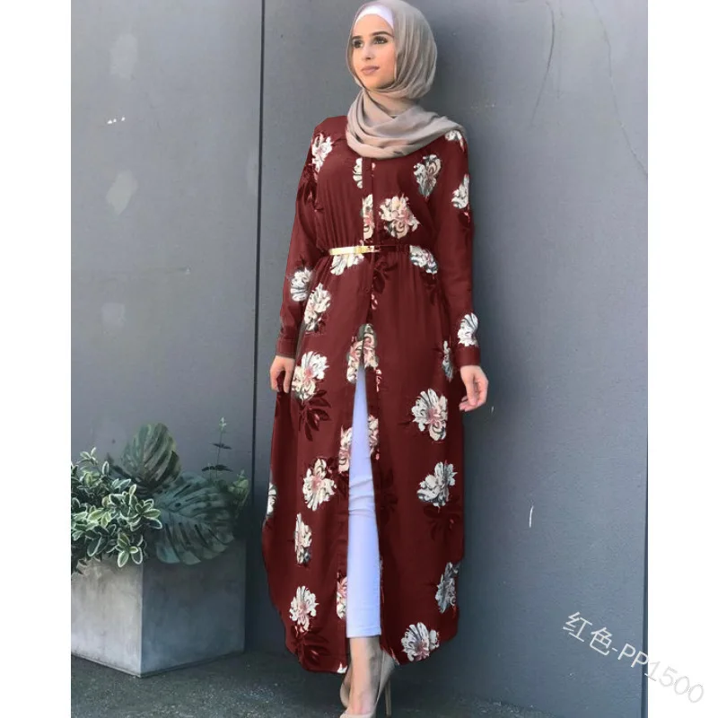 Abiti modesti abbigliamento islamico moda modesta abiti da donna musulmani con motivi unici abito Hijab Jalabiya per le donne