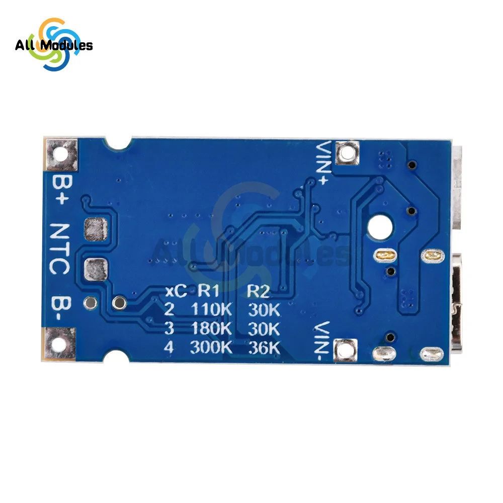 Multi-Cell 2S 3S 4S Type-C to 9V/12V 4.5V-15V Step-Up Buck Fast Charging Charger Module for 18650 Lithium Battery