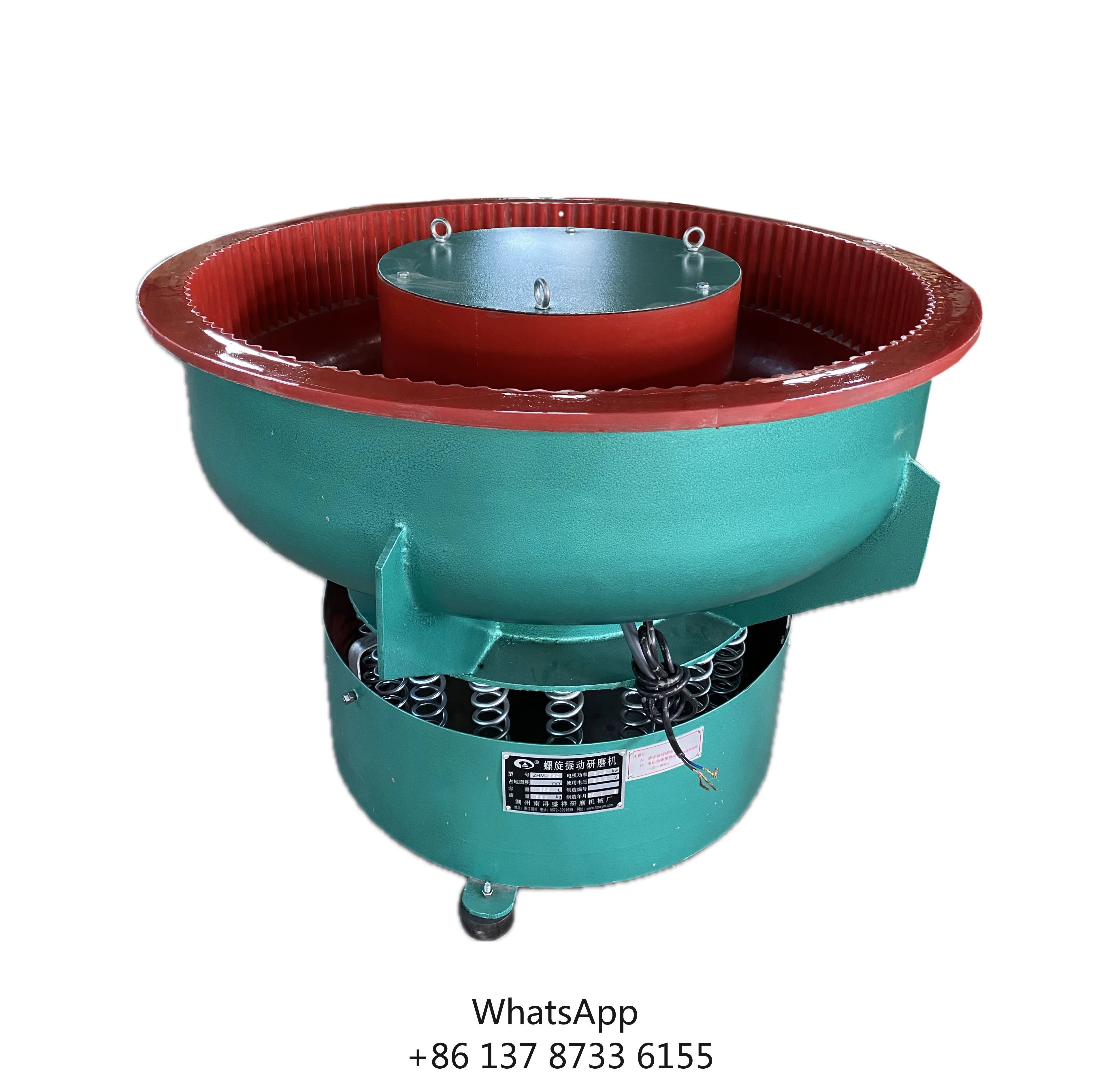 

Small Metal Polishing Vibration Tumbler Bowl Machine 250L Good Price For Belt Buckles Watch Case Grinding Core Motor Bearing