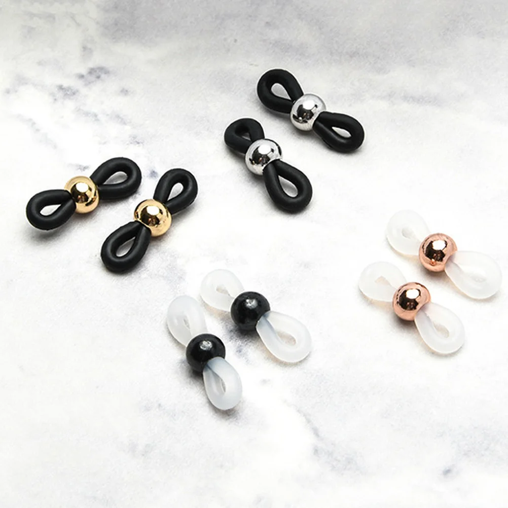 

40Pcs Adjustable Silicone Eyeglass Chain Ring Anti Slip Durable Wearproof DIY Glasses Accessories Home Office Eyewear Holder