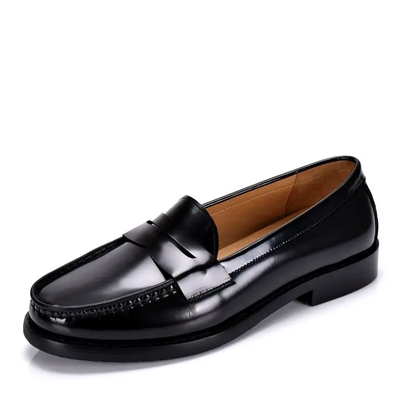 

Men's Shoes Genuine Leather Business Dress Wedding Leather Shoes Male Black British Fashion Casual Loafers Driving Shoes