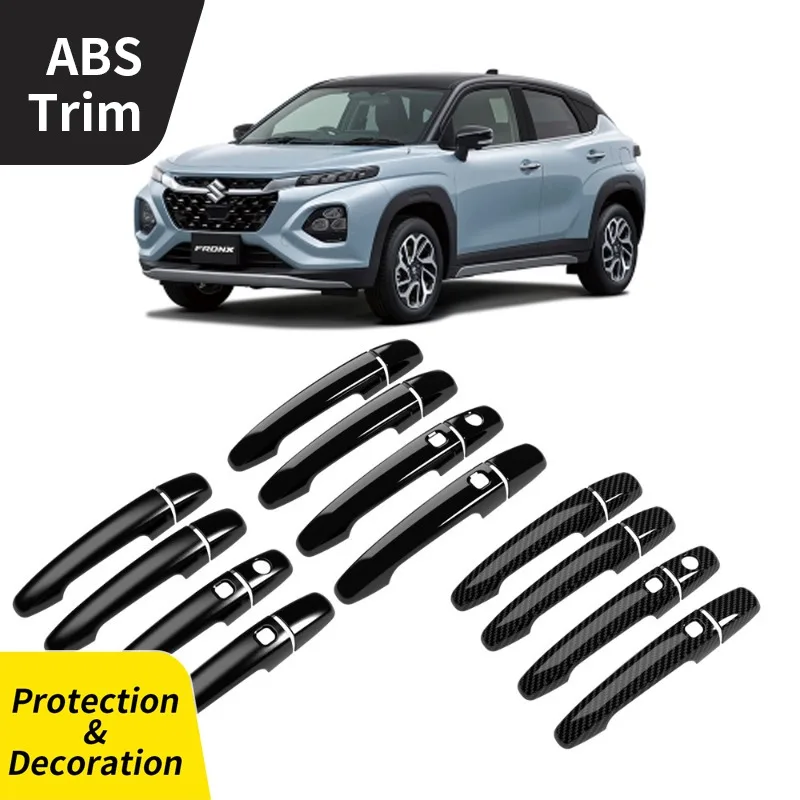 

Suitable for Suzuki 2025 Fronx Modified Exterior Door Handle Cover Trim ABS Black / Carbon Fiber Texture/ Chrome Car Accessories