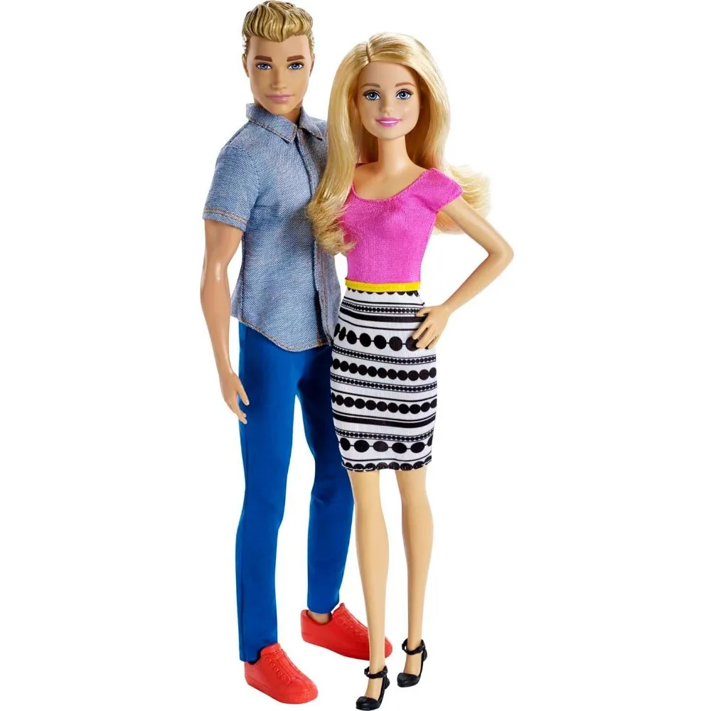 

Original 2 Pack Barbie and Ken Dolls for Girls Kids Toys for Children Christmas Birthday Gifts