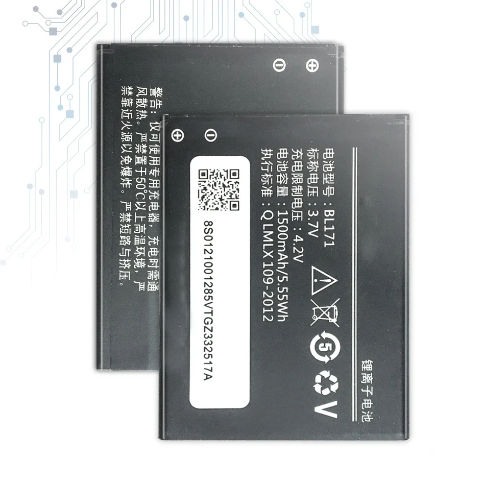 Аккумуляторная батарея для телефона Lenovo, BL171, A319, A60, A500, A65, A390, A368, A390T, A356, A370E, A376