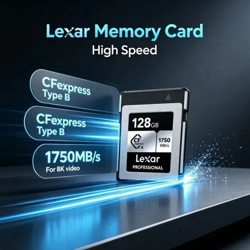 Lexar CFexpress Type B Memory Card Read 1750MB/s 128GB 256GB CF express Type B Card 512GB Storage Card For 4K Video