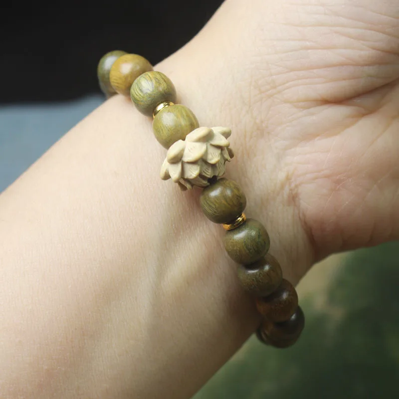 Guajacwood Old-Styled Bead 9*8 Bracelet Accessories Men and Women Rosary Beads Crafts with Fragrance