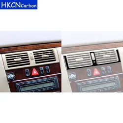 For Mercedes Benz E Class W210 1996-2002 Car Accessories Interior Central Air Conditioner AC Air Outlet Trim Modified Sticker