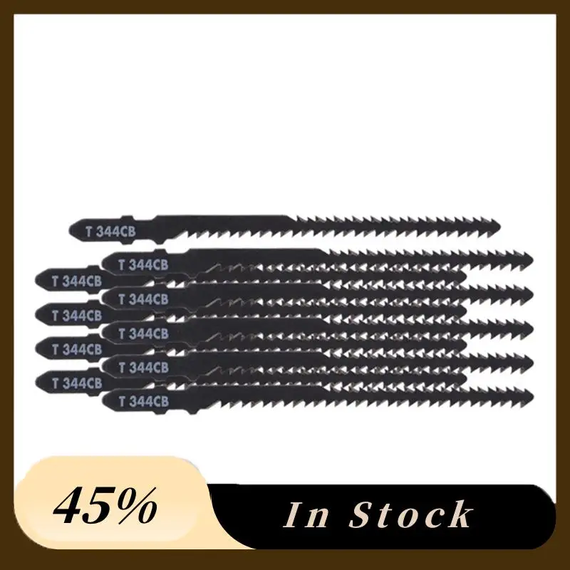 

A60zdouble Sided Curved T344CB Jigsaw Saw Blade- 10Pcs Set, Soft Hardwood Plastic Electric Tool Accessoriesmay
