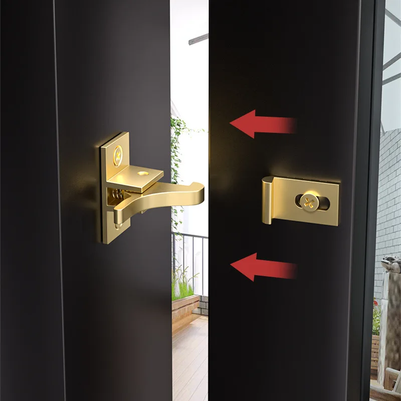 Bird Shaped Buckle 28*15mm Door Window Compact Brass Spring Latch Lock Retro Cabinet Elbow Buckle Low Noise Home Hardware 1 Set