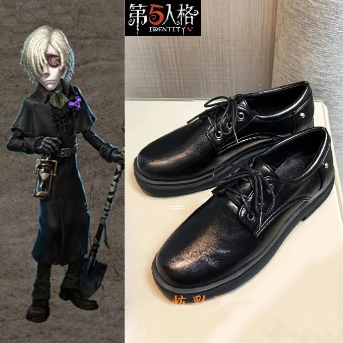 Game Identity V Cosplay Costumes Grave Keeper Andrew Kreiss Cosplay Costume Original Skin Black Uniforms Costume Suits Hourglass