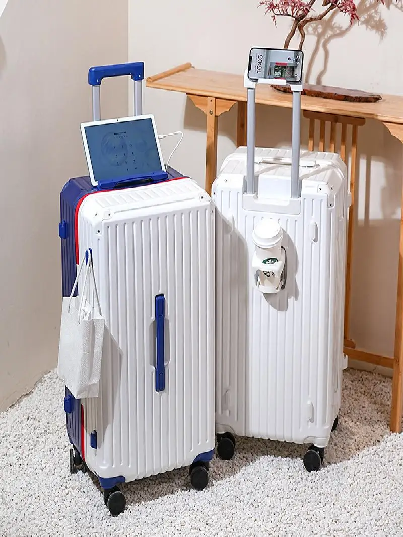 2026-new-multifunctional-24-inch-luggage-durable-37-section-pull-rod-travel-suitcase-student-password-lock-casual-travel-bag