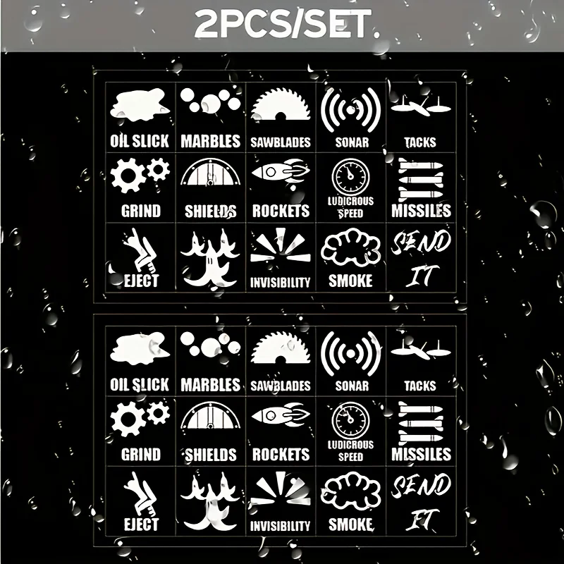 2 - Pack Game - Style Ability Sticker Set, Decals with 