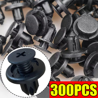 300/50x 8mm Car Bumper Buckles Screws Kits Plastic Fastener Screw Auto Door Trim Panel Retainer Clips Car Accessories Wholesale