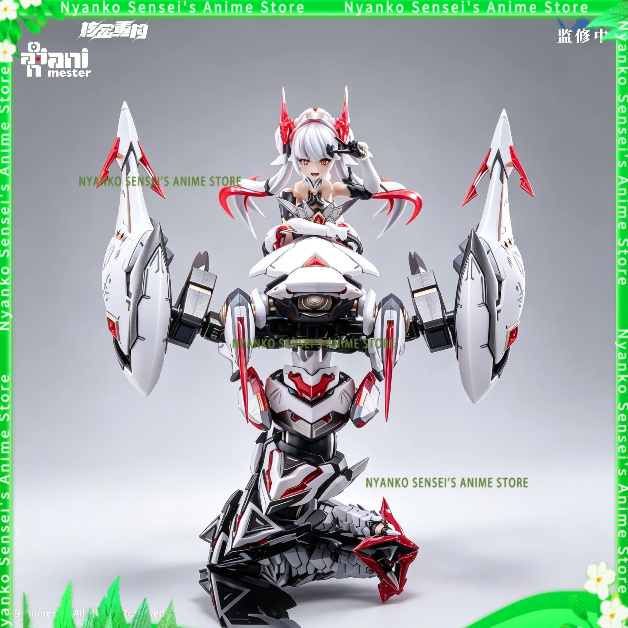 В наличии: Аниме-фигурка X Hejin Chonggou Ziweixing Bai White Snake Machine Girl, сборная модель, трендовая игрушка для рабочего стола