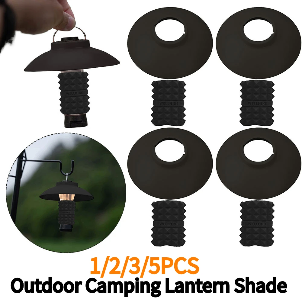 1/2/3/5PCS Abajur Lanterna de acampamento Manga Capa de luz de acampamento ao ar livre para Goal Zero Equipamento ao ar livre