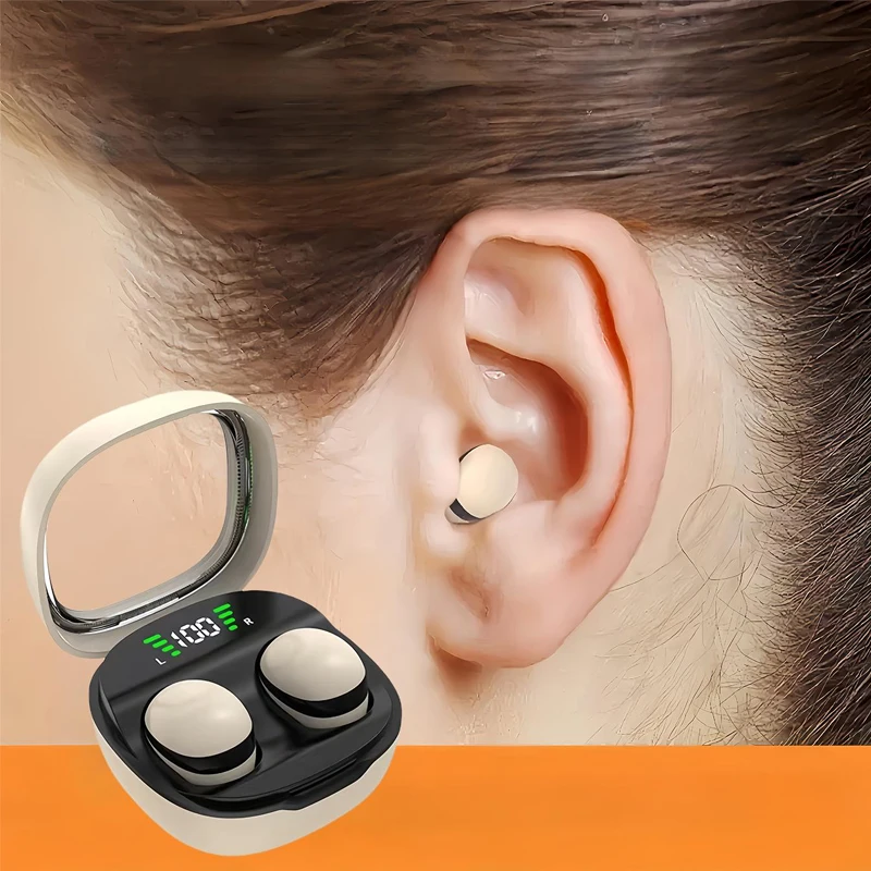 MINI13-5.3 kabelloses Bluetooth-Headset, kleine Ohrhörer, für Schlaf, Arbeit, Sport, unsichtbare Kopfhörer, HD-HIFI-Bass-Klangqualität, Ohrhörer