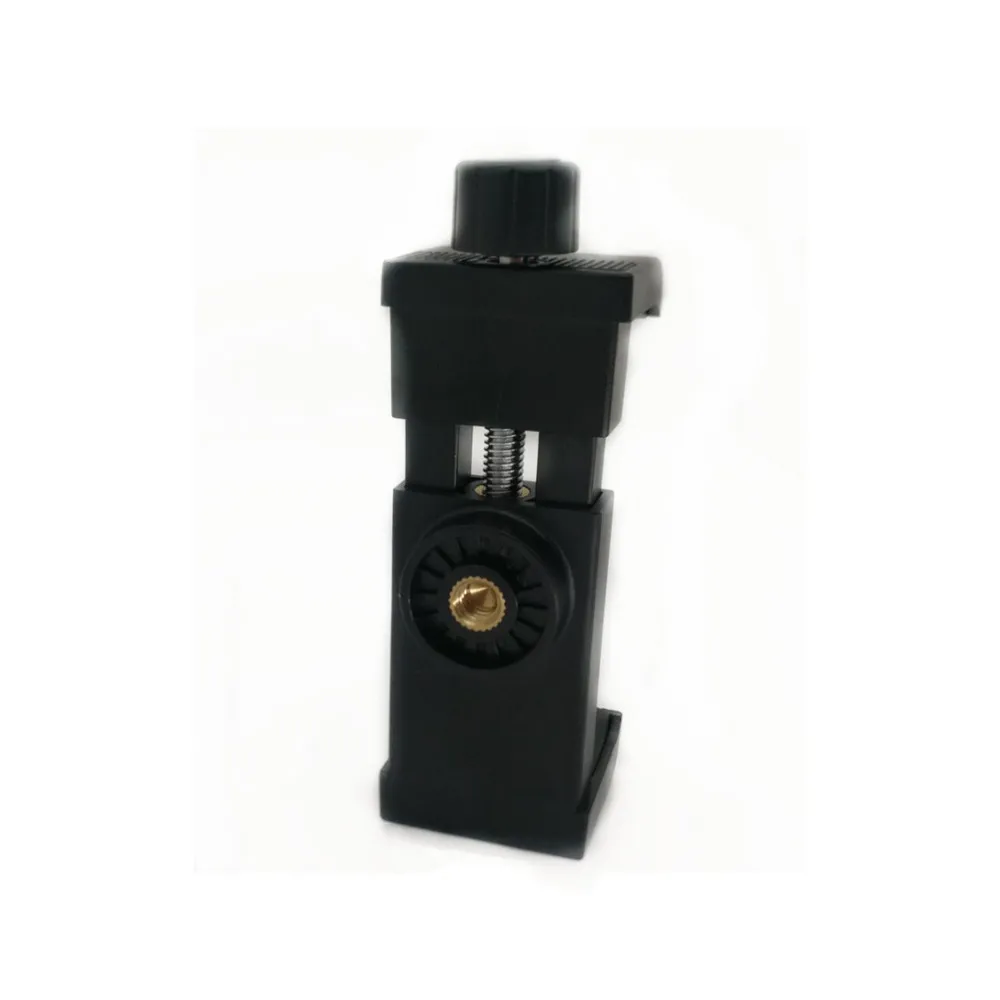 Penyangga Tripod ponsel 5.5-9.5cm, dapat diatur klip penjepit telepon seluler untuk streaming langsung Smartphone Tiktok Youtube