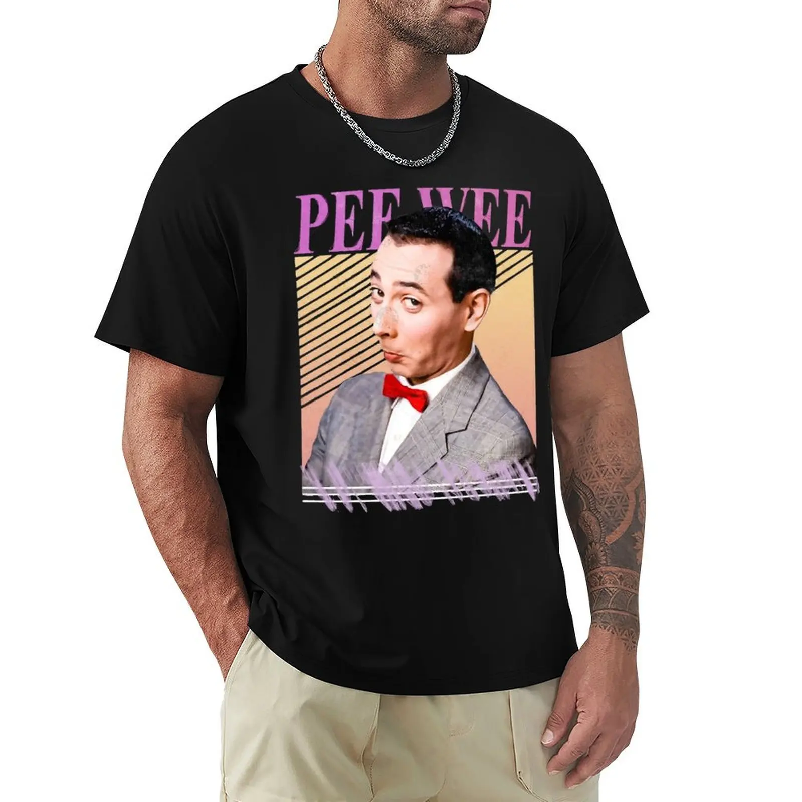 

PEE WEE HERMAN T-Shirt plus size clothes quick drying graphic tee shirt mens clothing