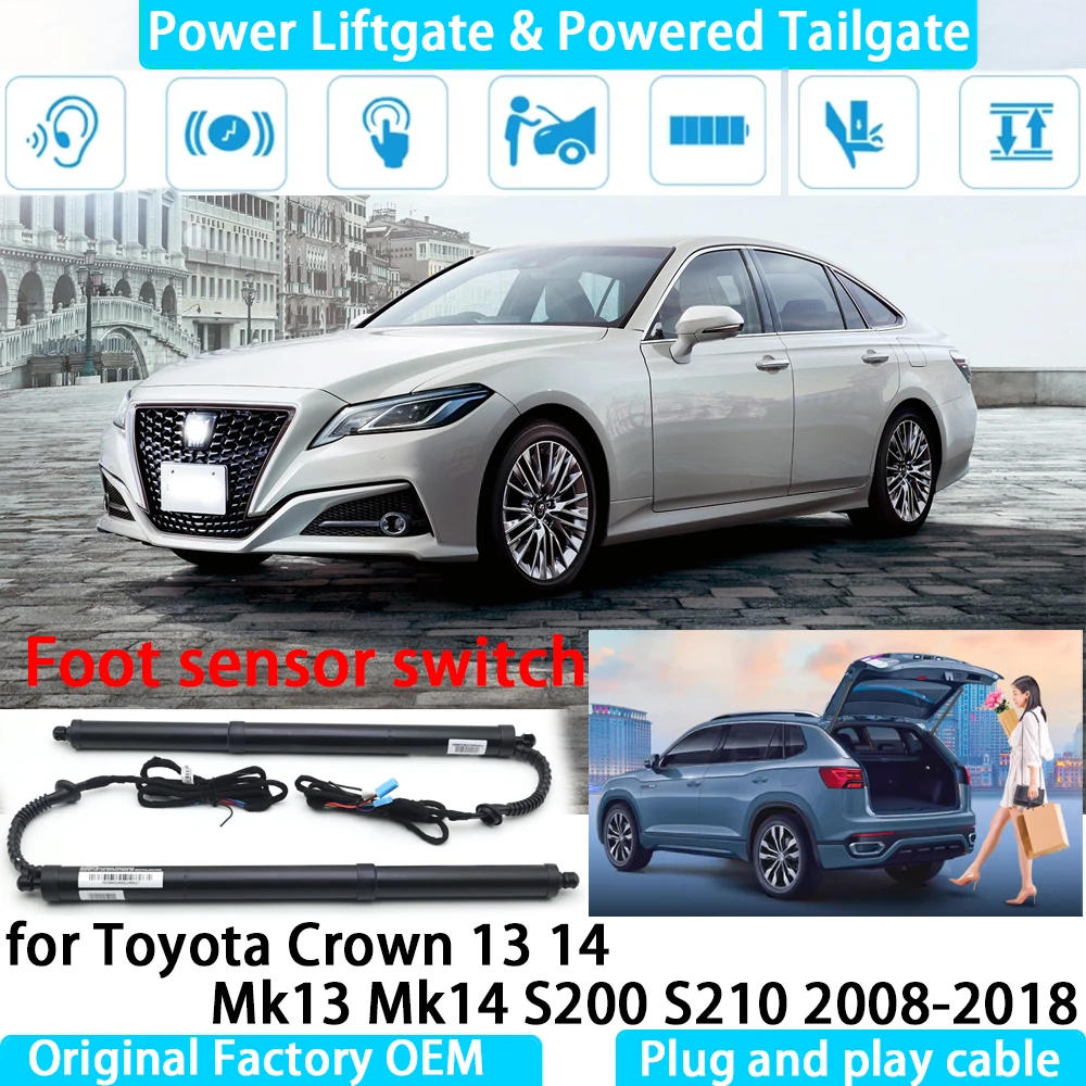 

for Toyota Crown 13 14 Mk13 Mk14 S200 S210 2008-2018 Automatic Electric Power Liftgate Powered Tailgate Strut Tail Gate